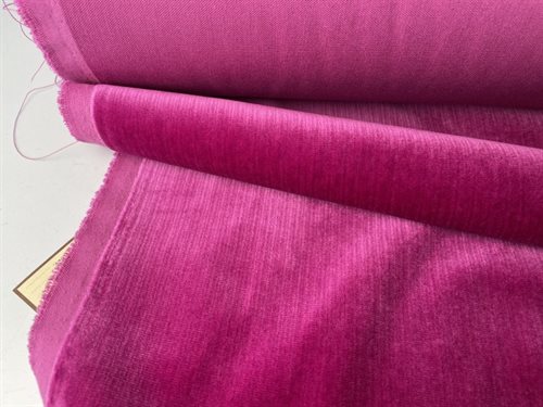 Fastvævet bomuldsvelour - drønlækker og pink